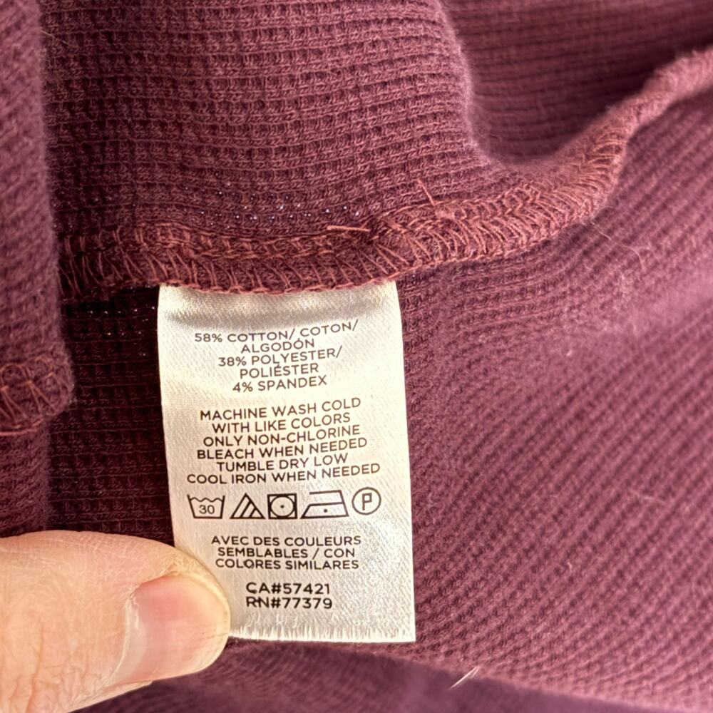 Ann Taylor Waffle Open Cardigan Plum Purple Women’s Size Large - Picture 4 of 9